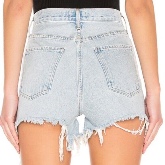 AGOLDE Dee Denim Short Light Wash High Rise Size 27 - Picture 6 of 6